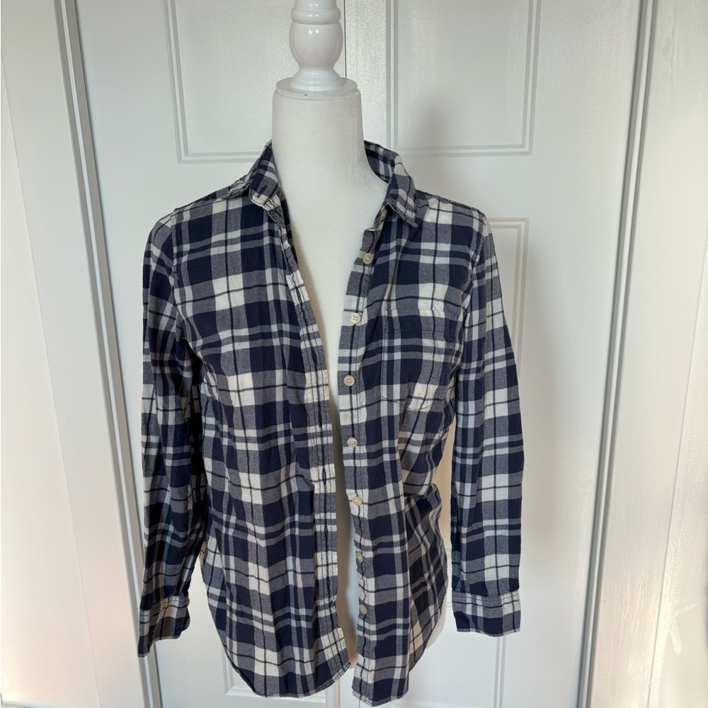 J Crew Blue Flannel
